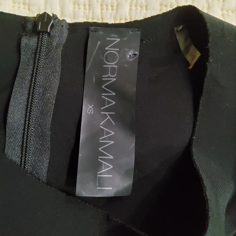 Norma Kamali Black Sleeveless Wide Leg Jumpsuit Size XS - Picture 2 of 12